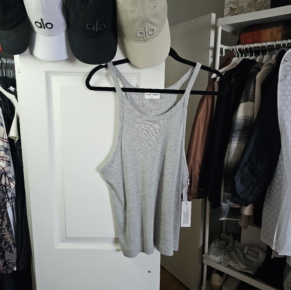 DENIM FORUM THE JANE RIBBED TANK